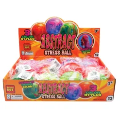 Abstract Painted Stress Balls - 12 per display