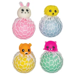 Animal Mesh Squeeze Balls - 24 per display