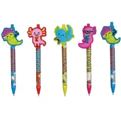 Axolotl Character Clip Pen - 12 per tub