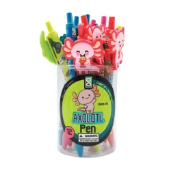 Axolotl Character Clip Pen - 12 per tub