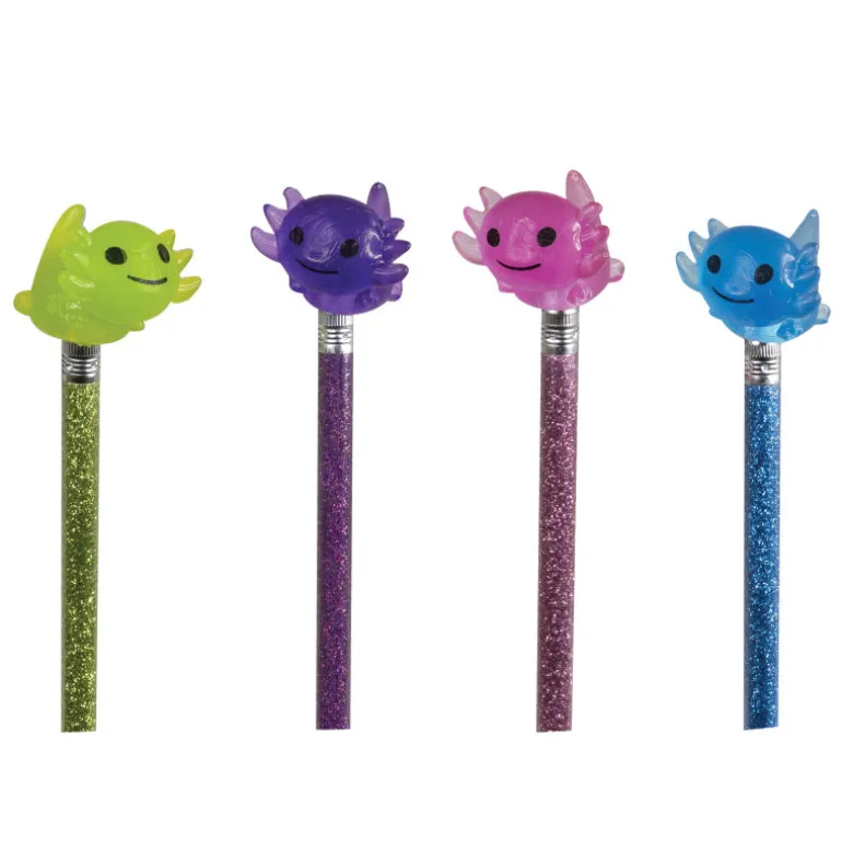 Axolotl Eraser Pencil Toppers - 24 per tub