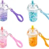 Boba Tea Shimmer Shake Keychain - 24 per display