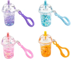 Boba Tea Shimmer Shake Keychain - 24 per display
