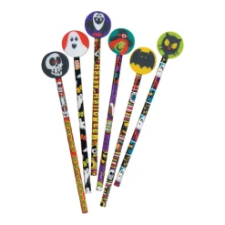 Boo Buddies Pencils With Giant Erasers - 36 per tub