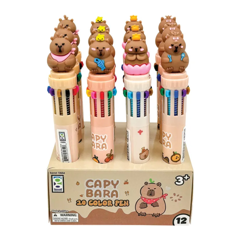 Capybara 10-color Pens - 12 per display