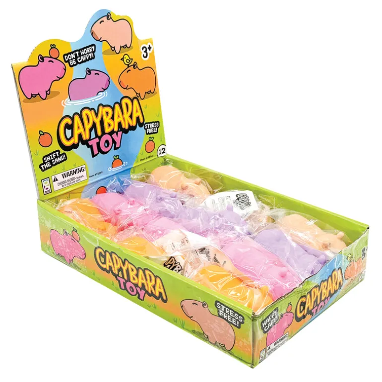 Capybara Stretchy Sand Filled Toy - 12 per display
