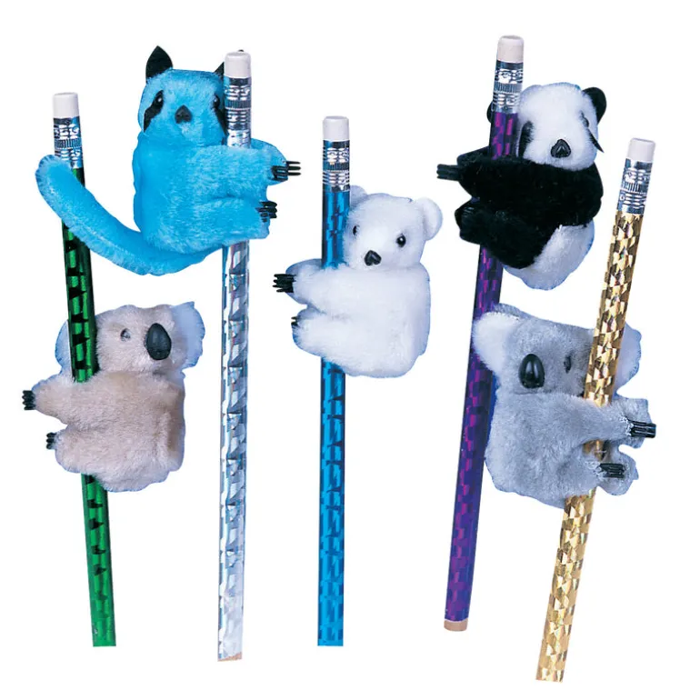 Clip-On Critter Plush Animal Clips - 24 per bag