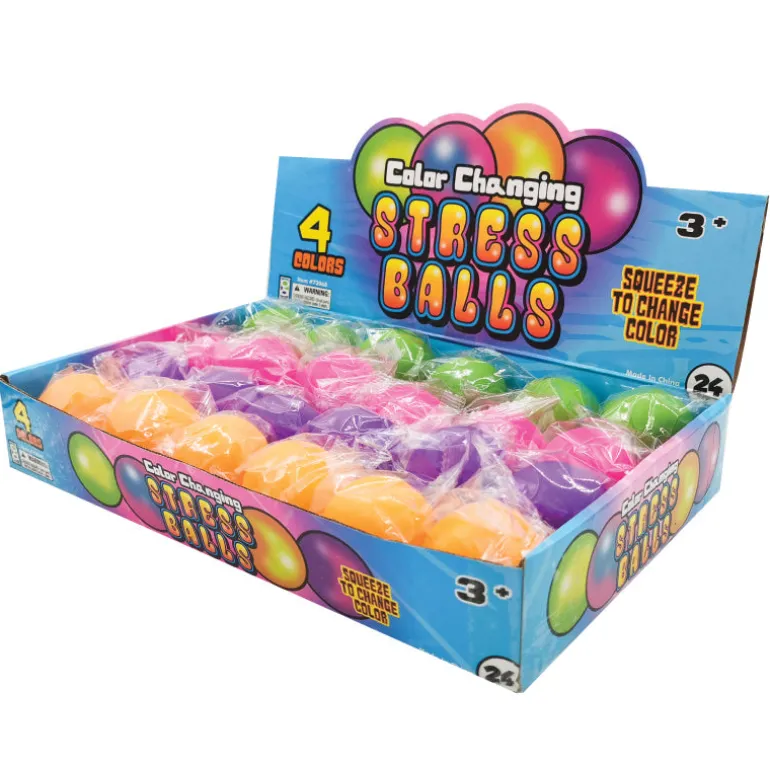 Color Changing Stress Balls - 24 per display