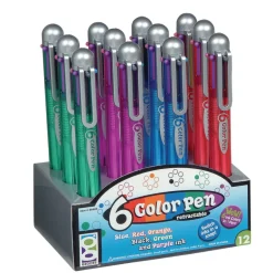 6-Color Pens - 12 per display