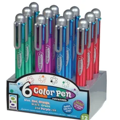 6-Color Pens - 12 per display