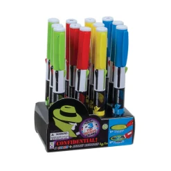 Confidential 3 Color Spy Pens - 12 per display