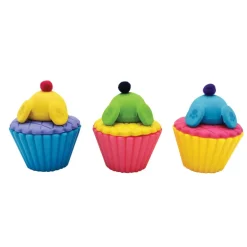 Cupcake Diving Sharpener Eraser - 24 per box