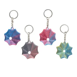 3D Printed Spider Web Keychain - 24 per box
