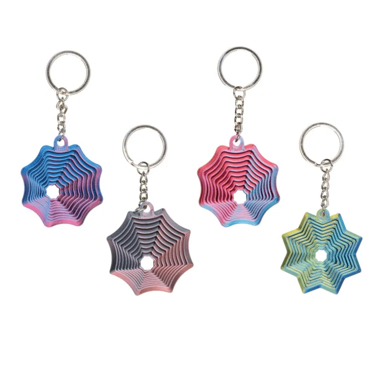 3D Printed Spider Web Keychain - 24 per box