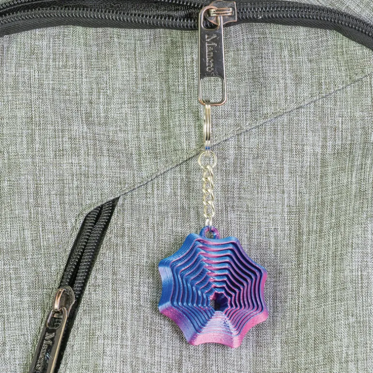 3D Printed Spider Web Keychain - 24 per box