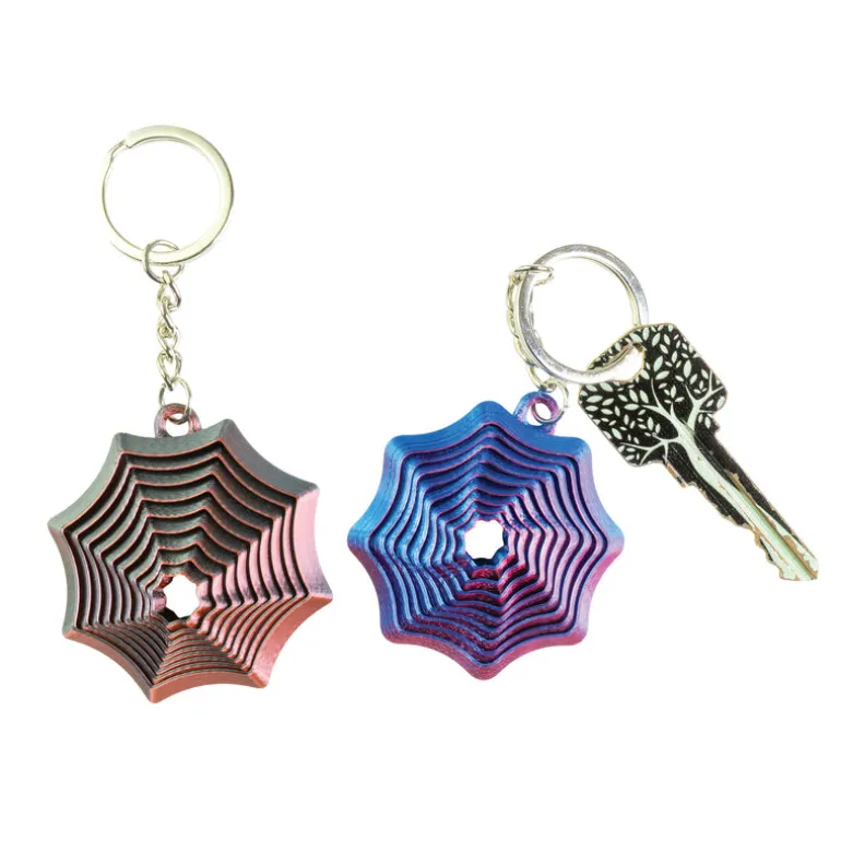 3D Printed Spider Web Keychain - 24 per box