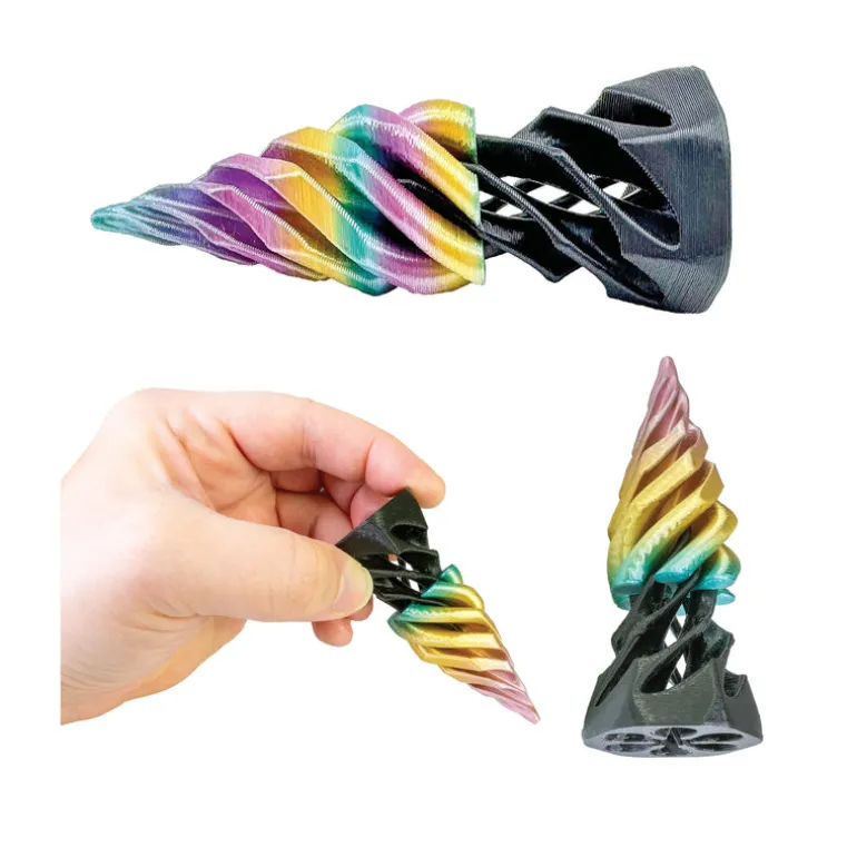3D Printed Spiral Cone Fidget Toys - 24 per box