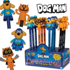 Dog Man Character Pens - 12 per display
