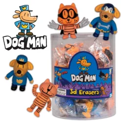 Dog Man 3D Puzzle Erasers - 24 per box
