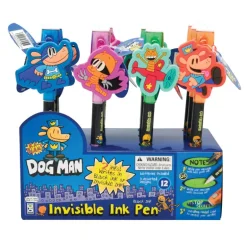 Dog Man Invisible Ink Pen - 12 per display