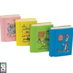 Dr. Seuss™ Book Erasers - 48 per tub