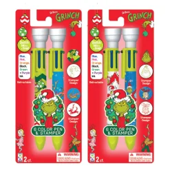 Dr. Seuss™ Grinch 6-Color Pens with Stamper - 12 count
