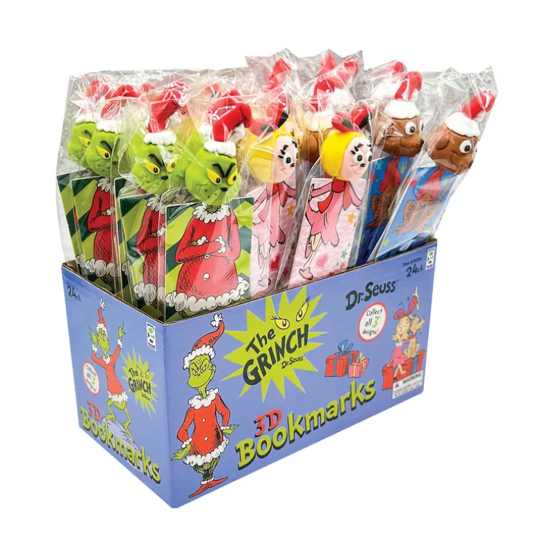 Dr. Seuss™ Grinch 3D Bookmarks - 24 per display