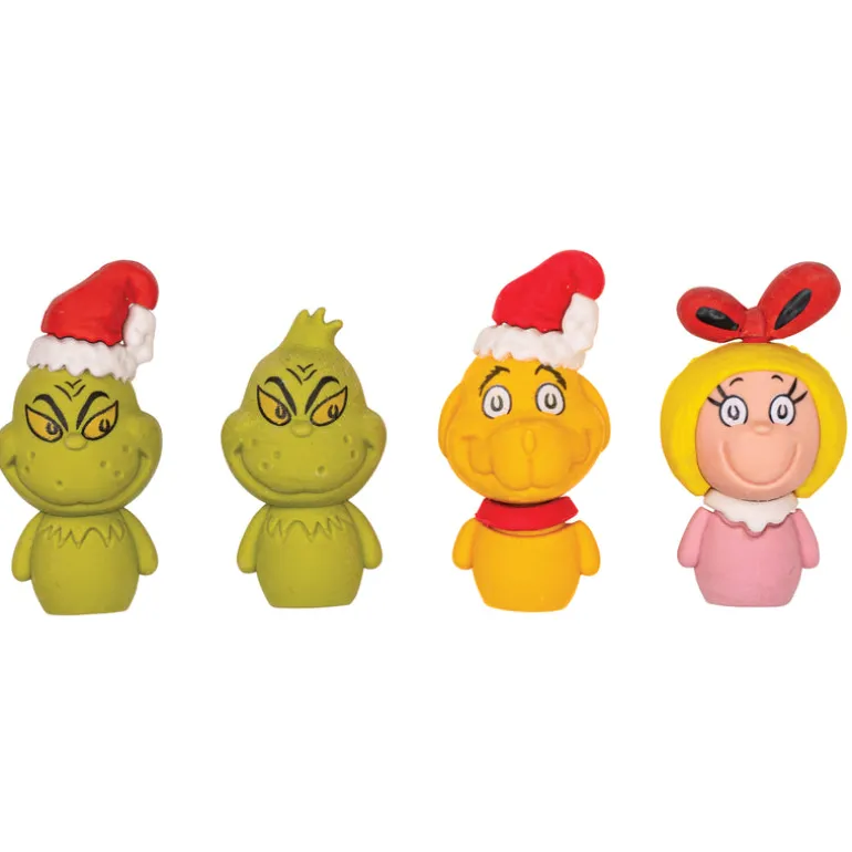 Dr. Seuss™ Grinch Desk Pet Erasers - 24 per tub