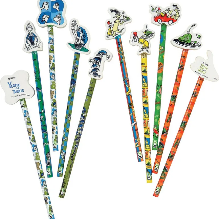 Dr. Seuss™ Pencils with Giant Erasers - 36 per display