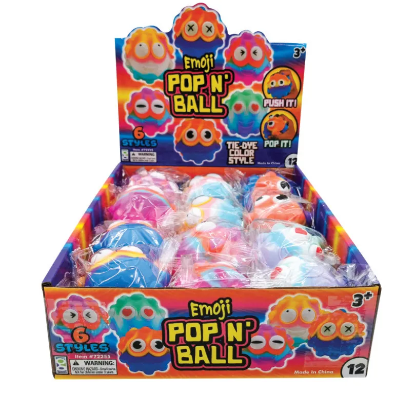 Emoji Pop N Ball - 12 per display