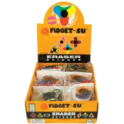 Fidget-Su Eraser Spinners - 24 per display