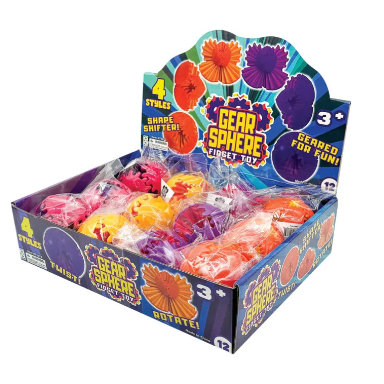 Gear Sphere Fidget Toys - 12 per display