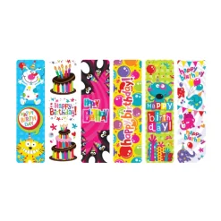 Happy Birthday Bookmarks - 100 per bag