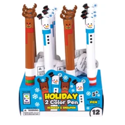 Holiday 2-Color Pens - 12 pens per display