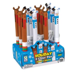 Holiday 2-Color Pens - 12 pens per display