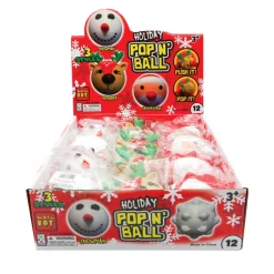 Holiday Pop ‘N’ Balls - 12 per display