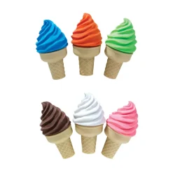 Ice Cream Shoppe Scented Sharpeners and Erasers - 24 per box