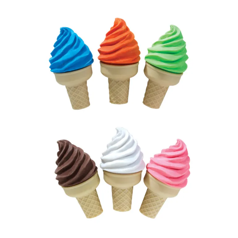 Ice Cream Shoppe Scented Sharpeners and Erasers - 24 per box