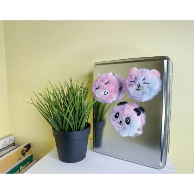Magnetic Furry Face Animal Friends - 24 per tub
