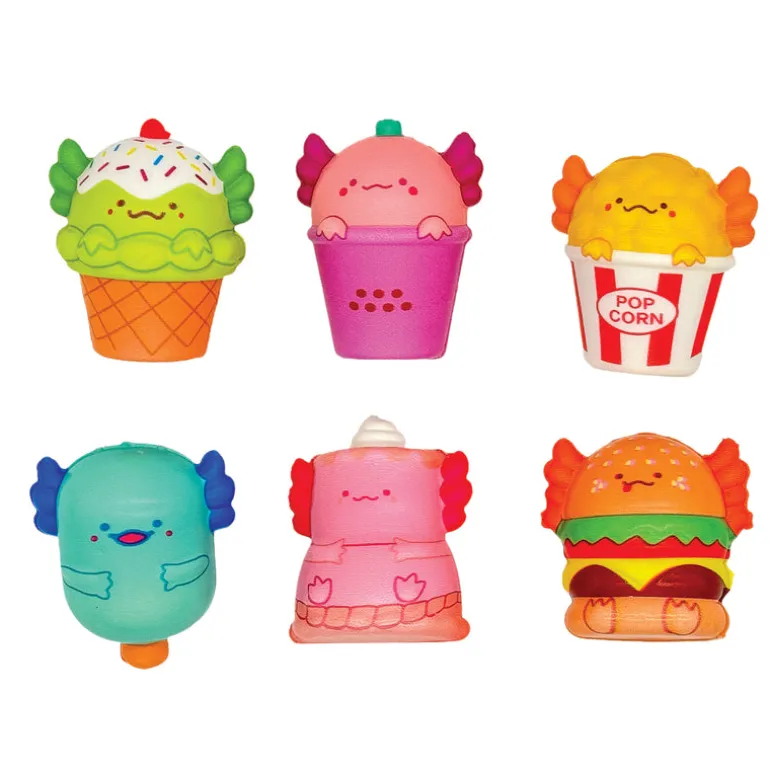 Mash Up Axolotl Squishy Toys - 24 per bag