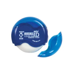 Mini Dual ID Pencil Sharpeners and Erasers - 24 per box