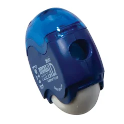 Mini Dual ID Pencil Sharpeners and Erasers - 24 per box