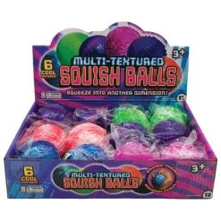 Multi Textured Squeeze Ball - 12 per display