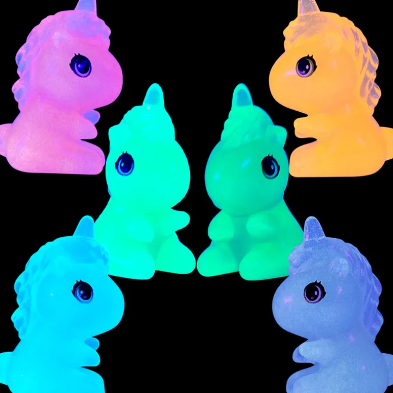 Neon Sitting Unicorn Figures - 100 per bag