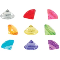 Plastic Diamond Sortable Toys - 250 per bag