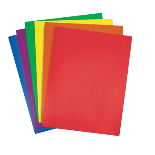 Premium 2-Pocket Classroom Folders - 48 per box