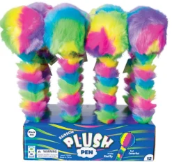 Rainbow Plush Pen - 12 per display