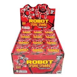 Robot Spider Spinning Fidget Toys - 12 per display