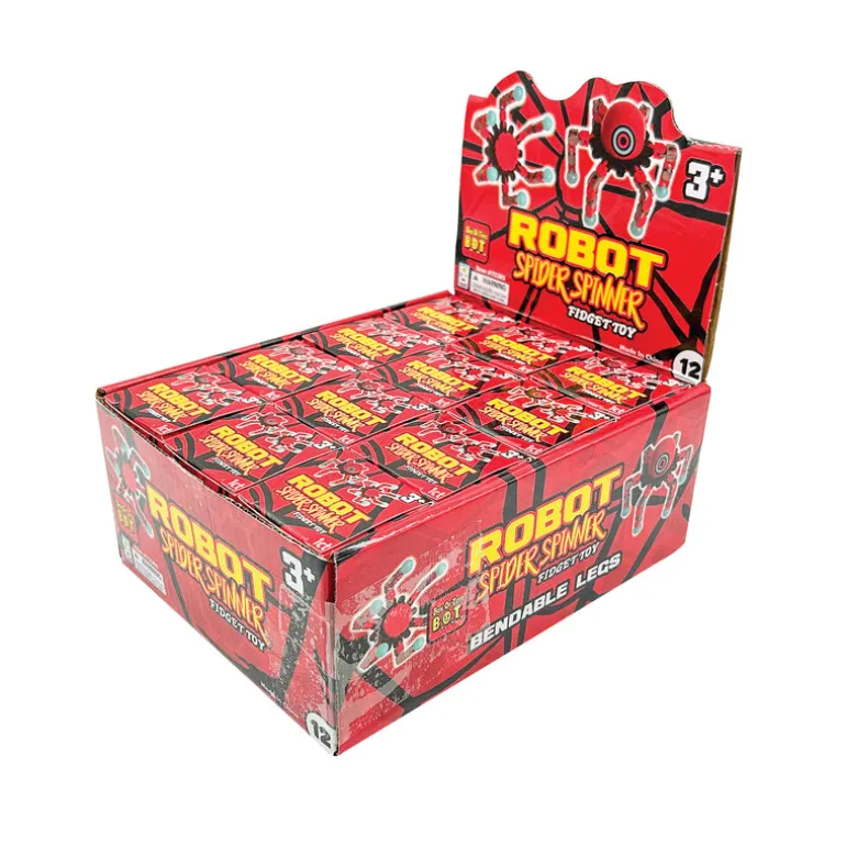 Robot Spider Spinning Fidget Toys - 12 per display