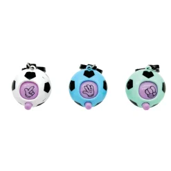 Rock, Paper, Scissors, Dynamite Soccer Ball Keychain - 24 per bag